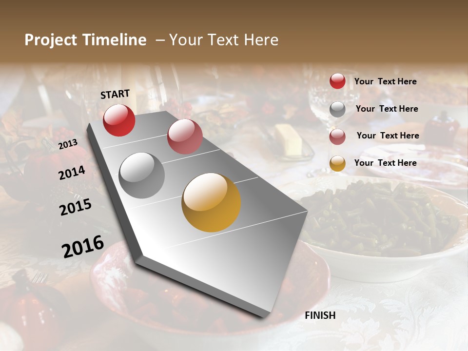 Thanksgiving Holiday Dinner Table PowerPoint Template