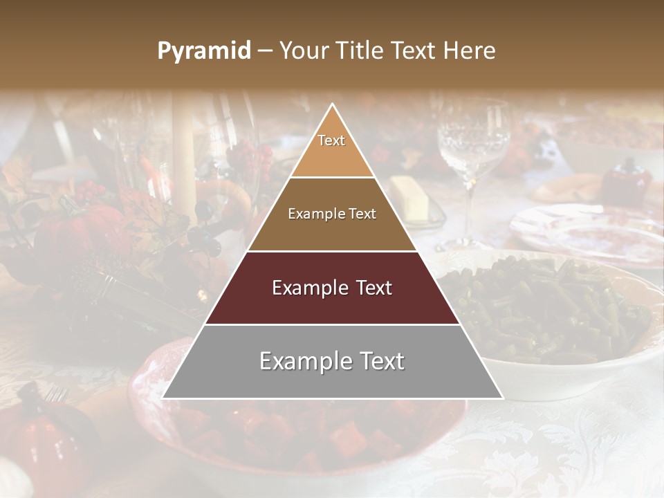 Thanksgiving Holiday Dinner Table PowerPoint Template