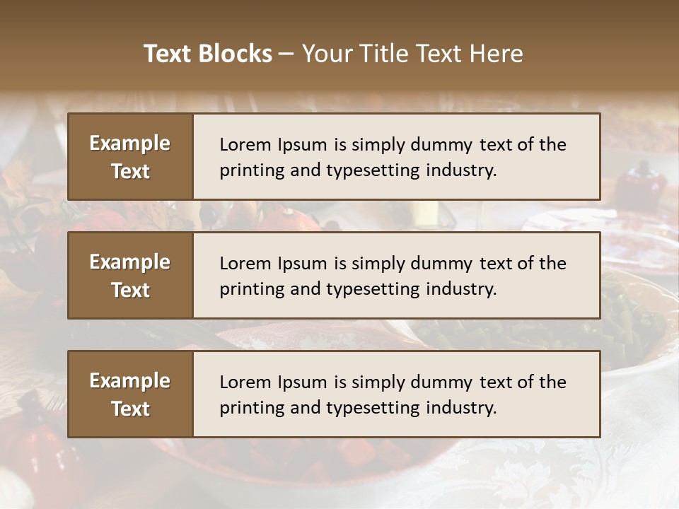 Thanksgiving Holiday Dinner Table PowerPoint Template