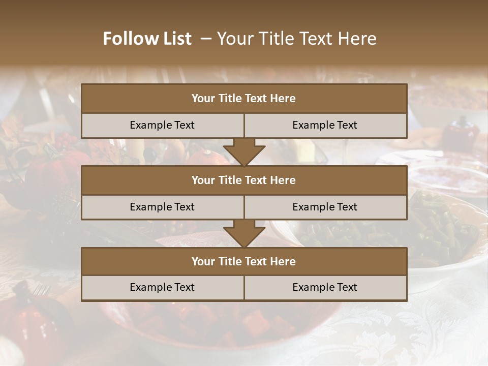 Thanksgiving Holiday Dinner Table PowerPoint Template