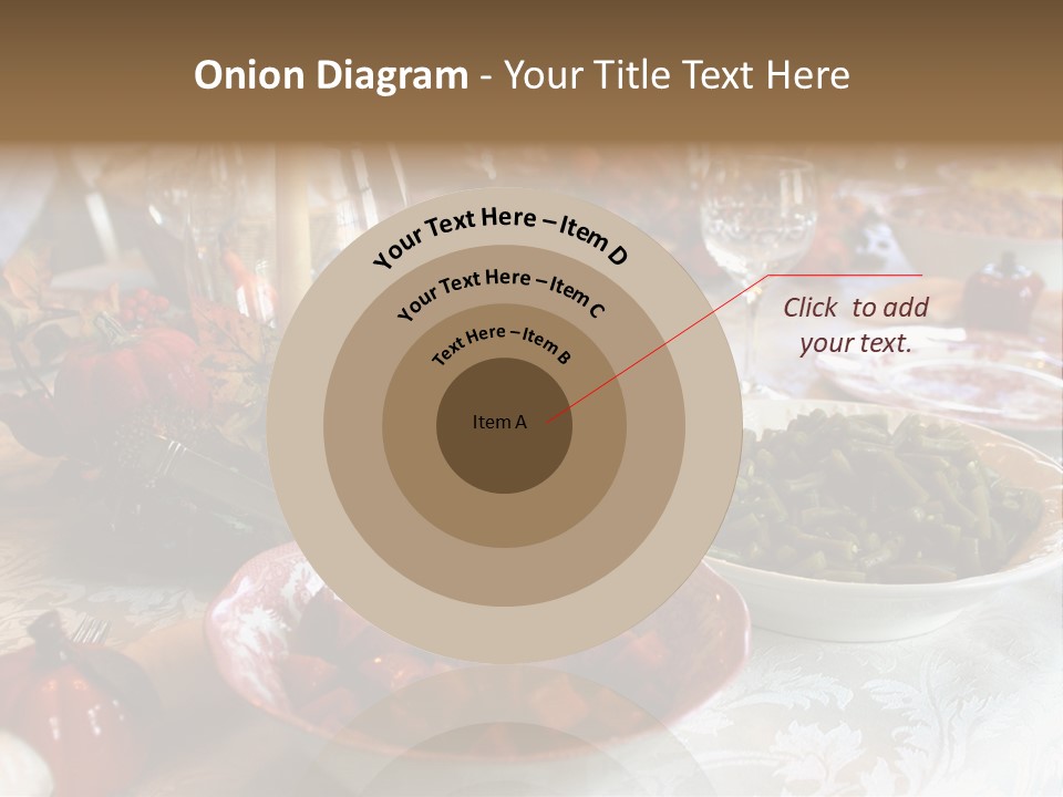 Thanksgiving Holiday Dinner Table PowerPoint Template