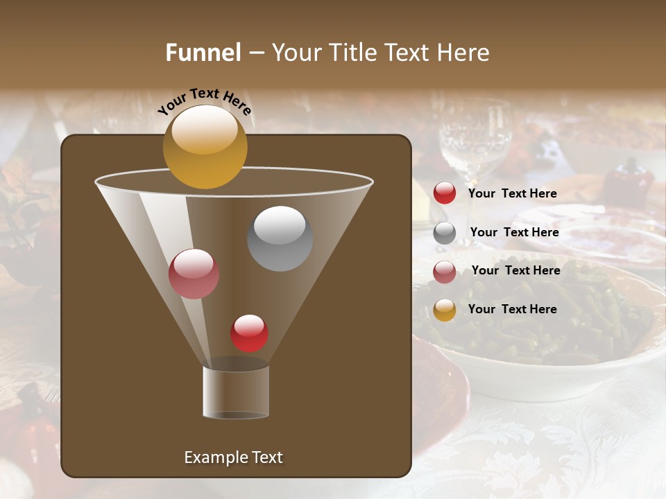 Thanksgiving Holiday Dinner Table PowerPoint Template