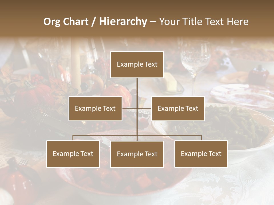 Thanksgiving Holiday Dinner Table PowerPoint Template