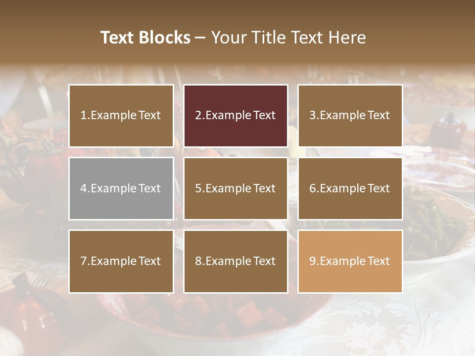 Thanksgiving Holiday Dinner Table PowerPoint Template