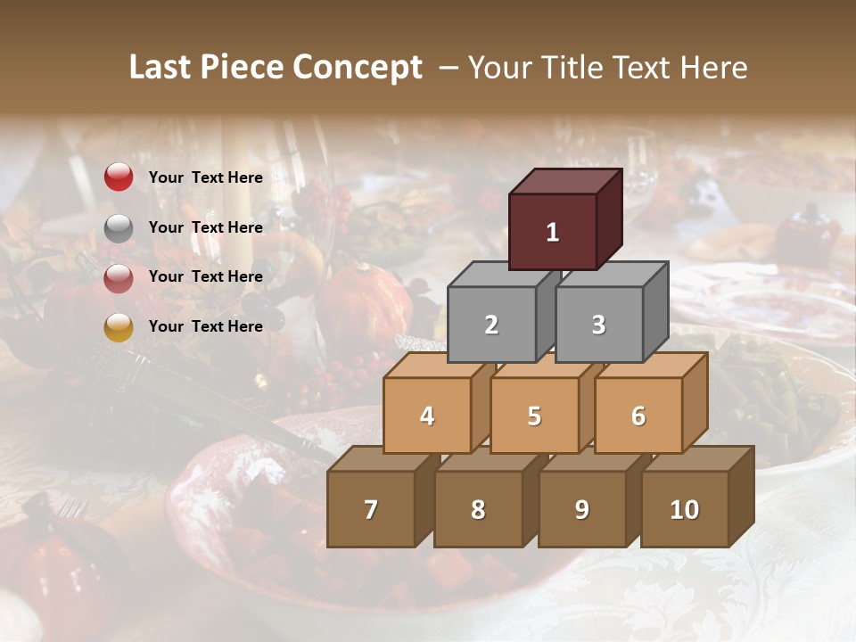 Thanksgiving Holiday Dinner Table PowerPoint Template