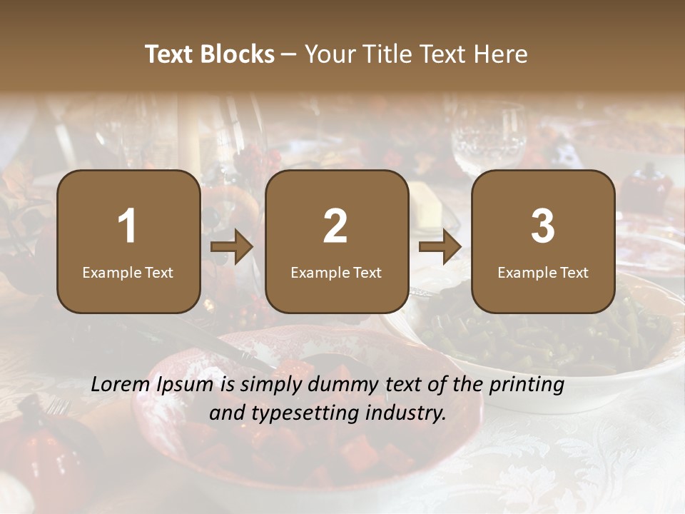 Thanksgiving Holiday Dinner Table PowerPoint Template