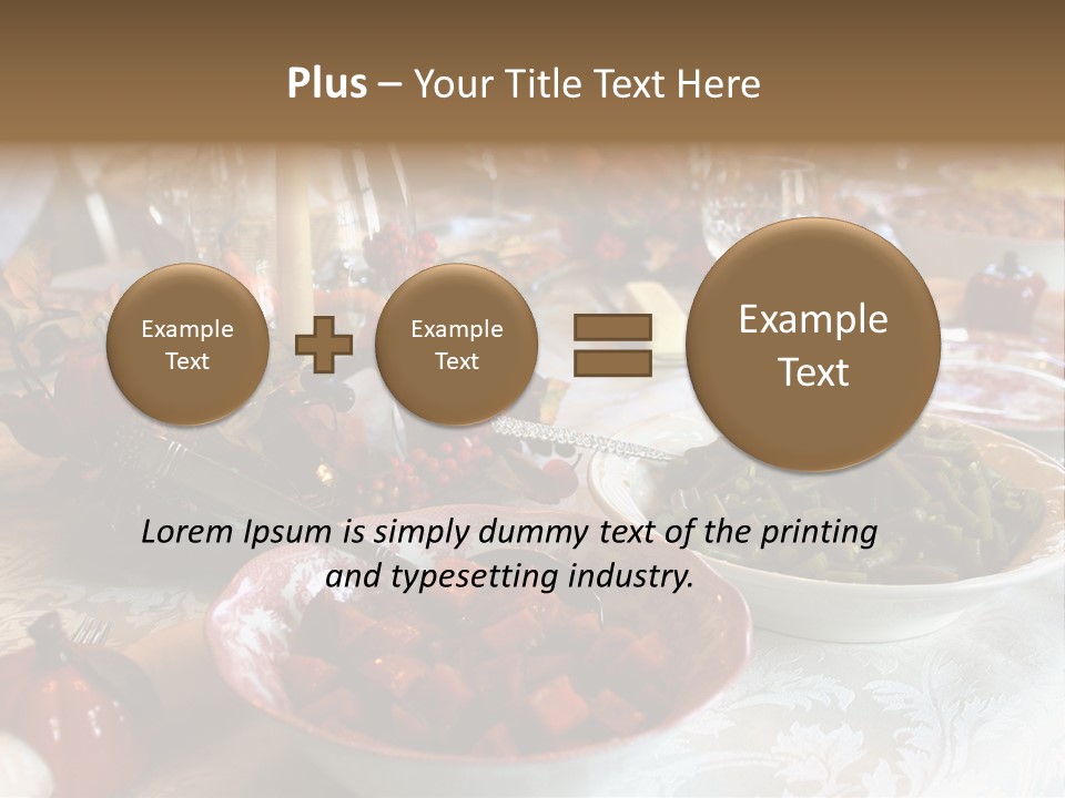 Thanksgiving Holiday Dinner Table PowerPoint Template