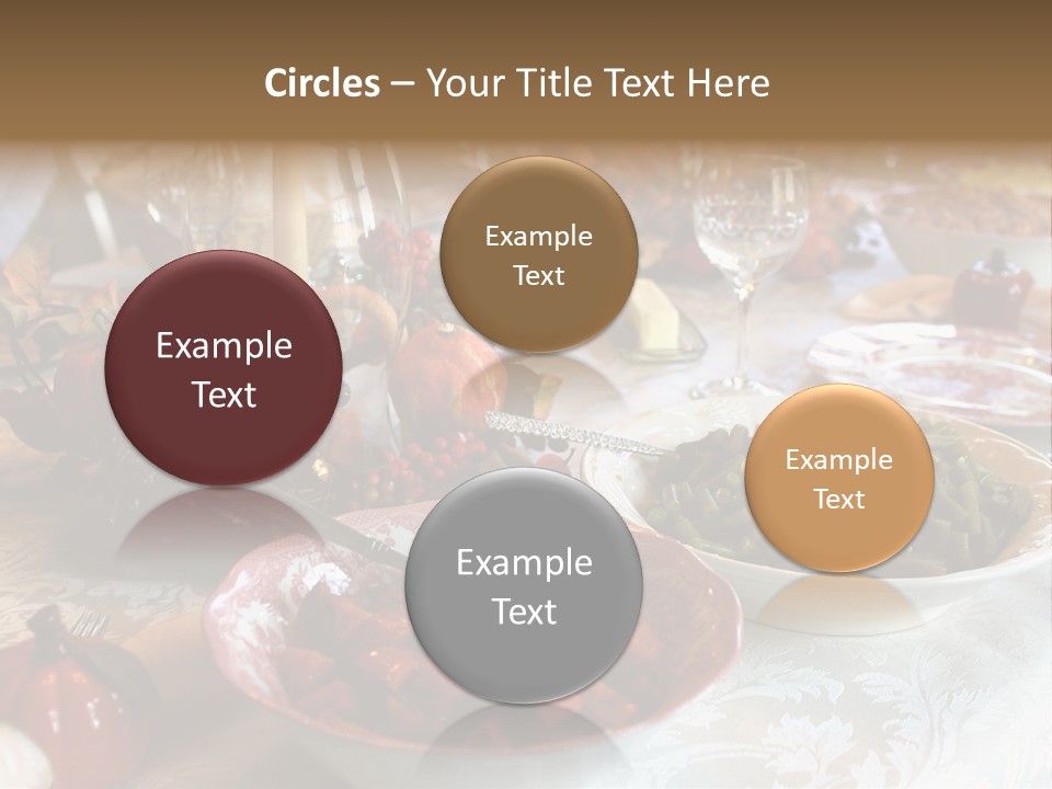 Thanksgiving Holiday Dinner Table PowerPoint Template