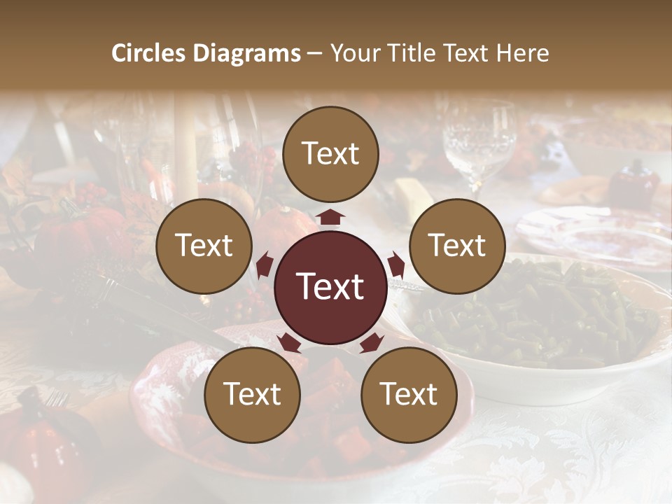 Thanksgiving Holiday Dinner Table PowerPoint Template