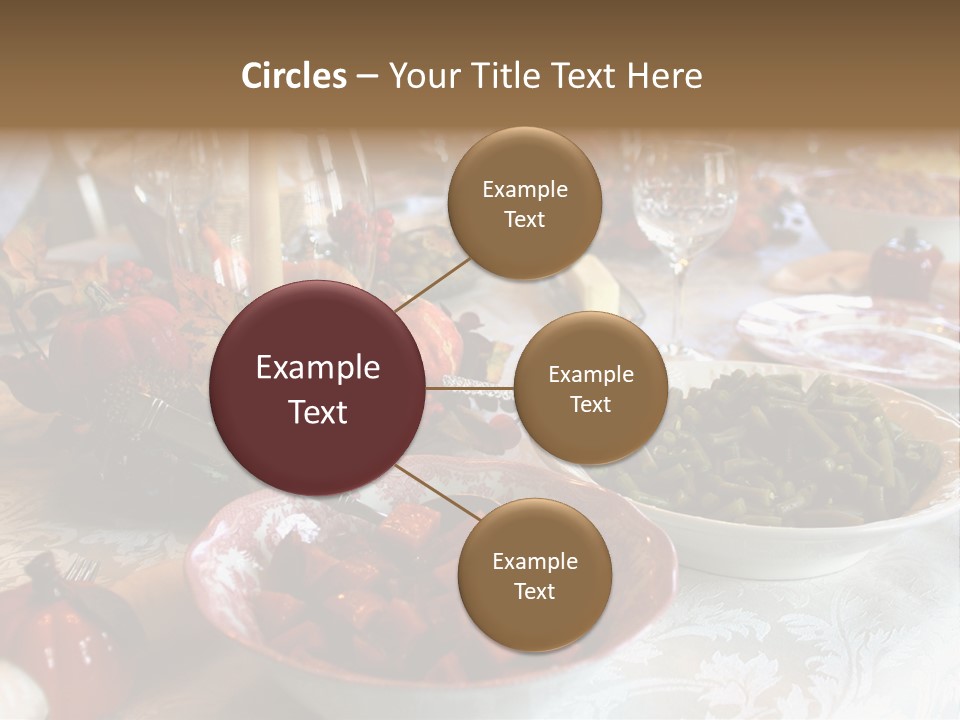 Thanksgiving Holiday Dinner Table PowerPoint Template