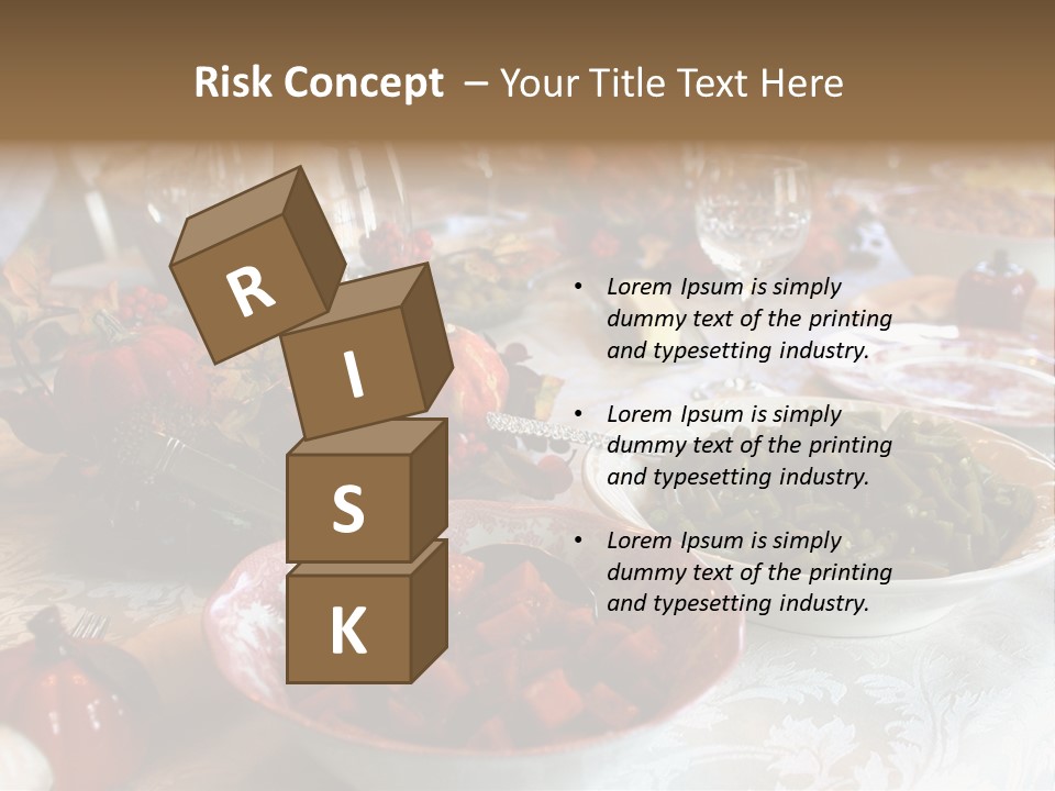 Thanksgiving Holiday Dinner Table PowerPoint Template