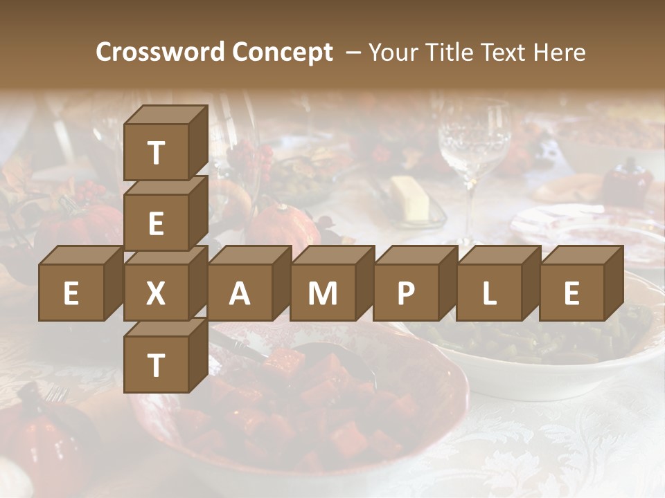 Thanksgiving Holiday Dinner Table PowerPoint Template