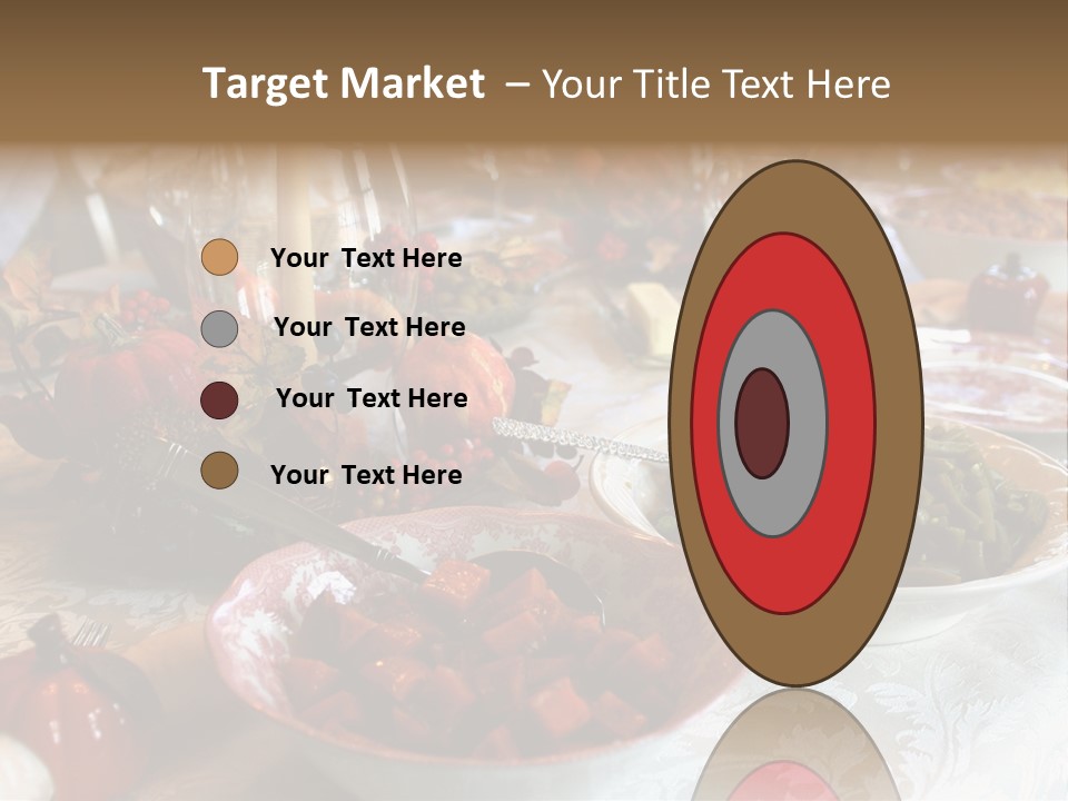 Thanksgiving Holiday Dinner Table PowerPoint Template