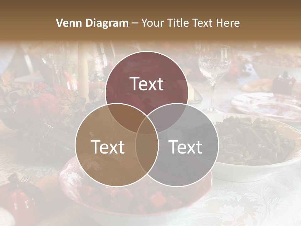 Thanksgiving Holiday Dinner Table PowerPoint Template