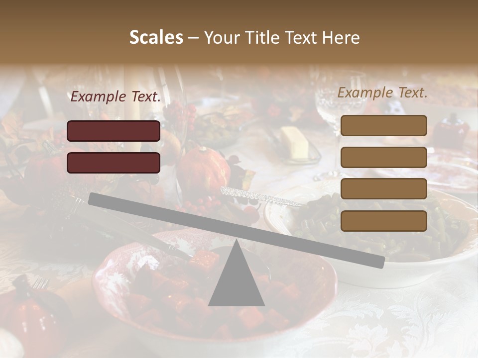 Thanksgiving Holiday Dinner Table PowerPoint Template
