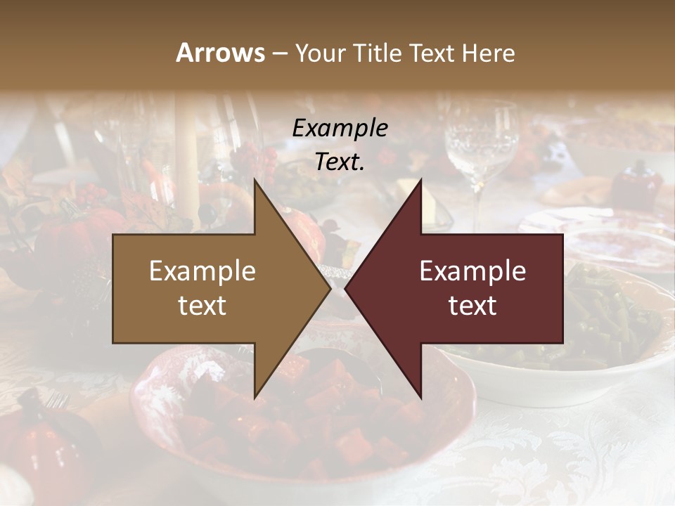 Thanksgiving Holiday Dinner Table PowerPoint Template