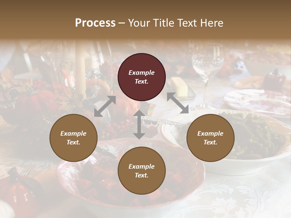 Thanksgiving Holiday Dinner Table PowerPoint Template
