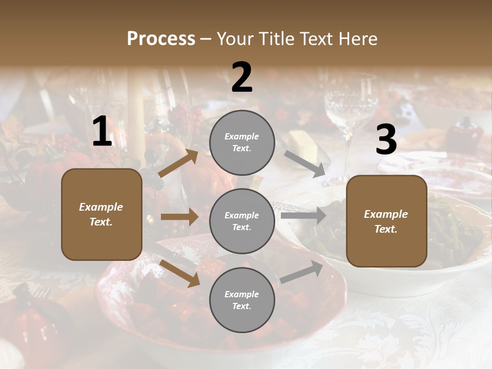 Thanksgiving Holiday Dinner Table PowerPoint Template