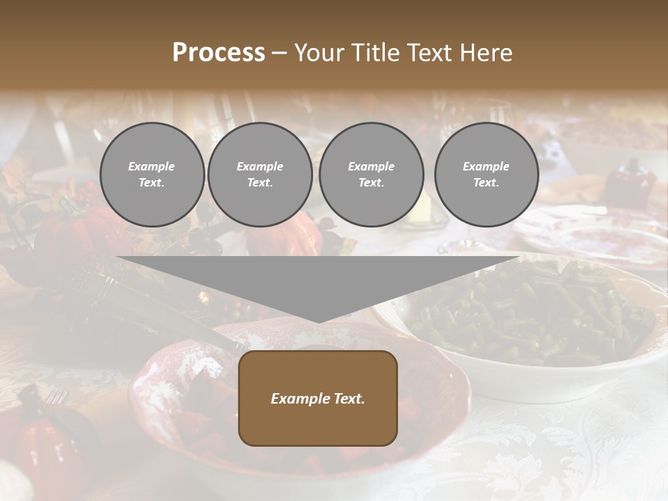 Thanksgiving Holiday Dinner Table PowerPoint Template