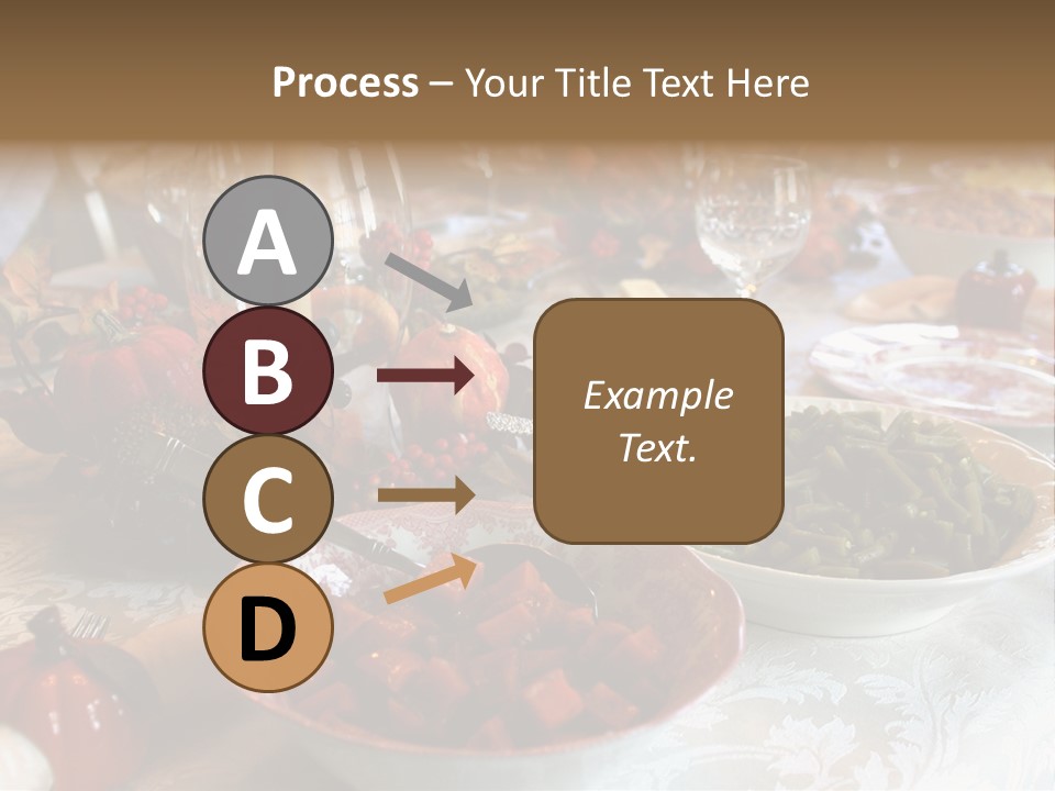 Thanksgiving Holiday Dinner Table PowerPoint Template