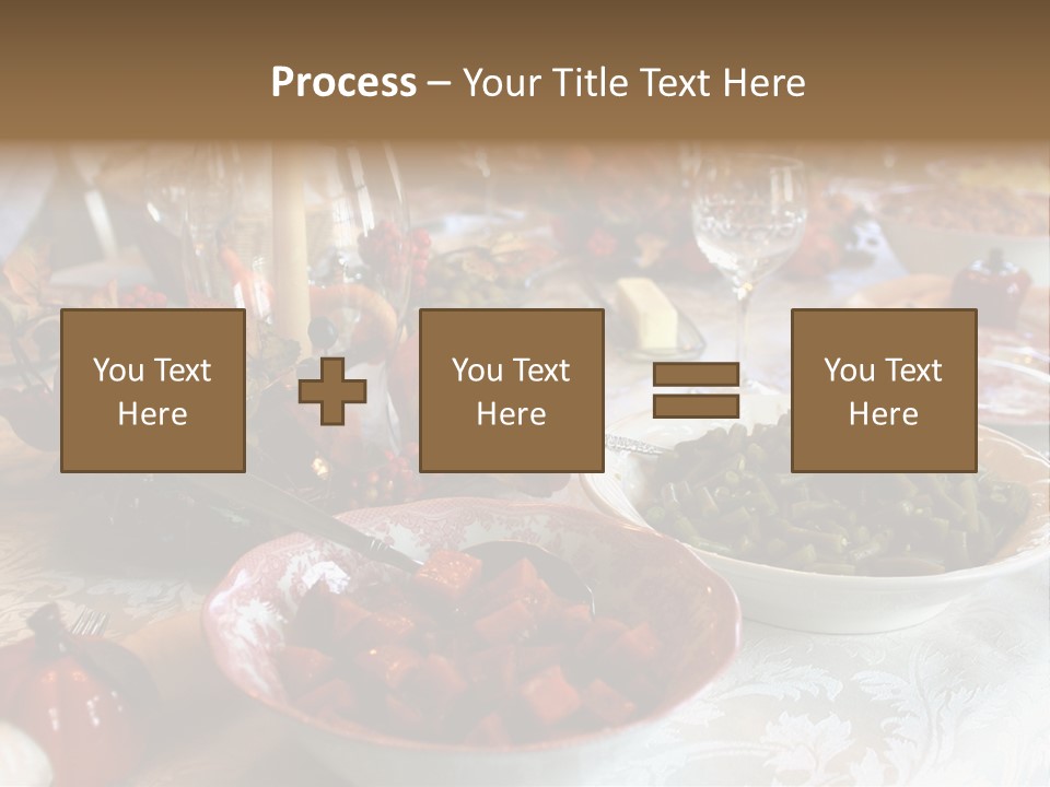 Thanksgiving Holiday Dinner Table PowerPoint Template