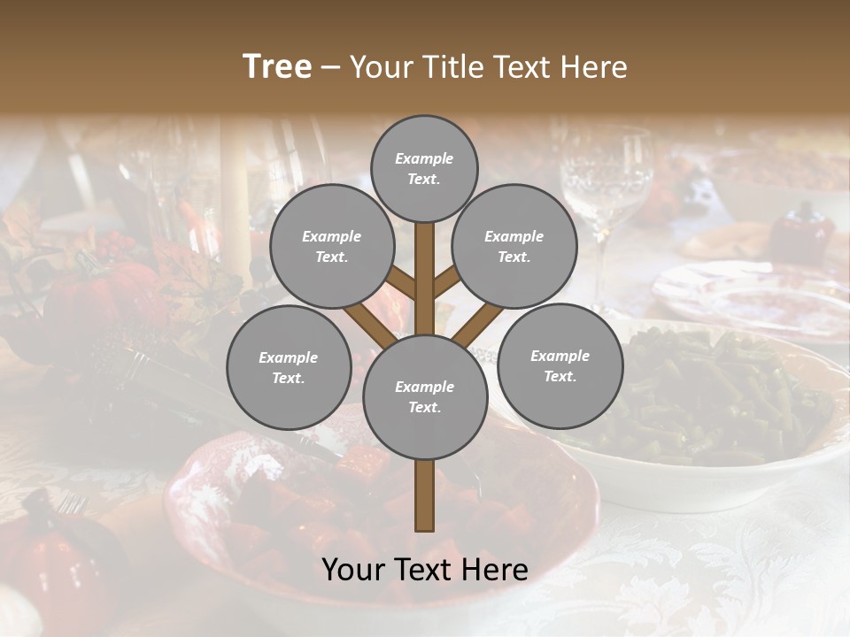 Thanksgiving Holiday Dinner Table PowerPoint Template