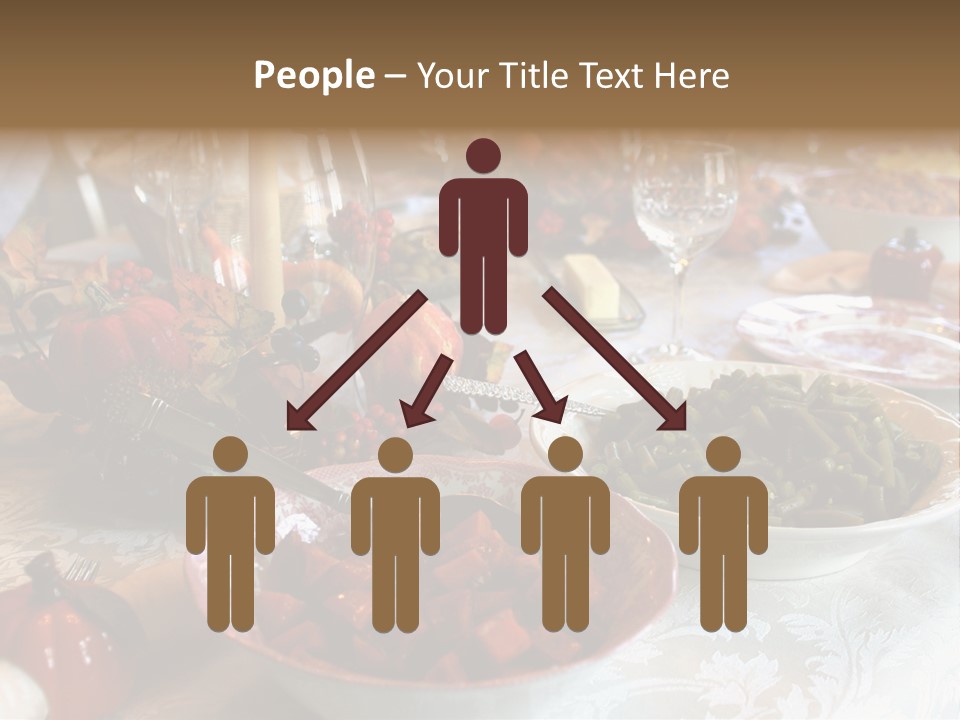 Thanksgiving Holiday Dinner Table PowerPoint Template
