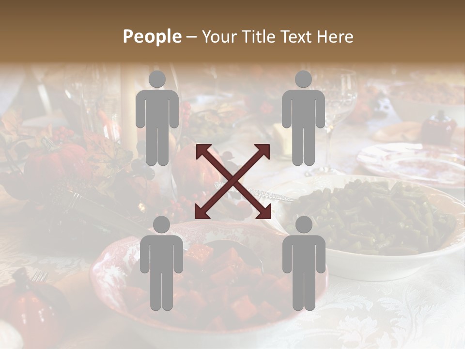 Thanksgiving Holiday Dinner Table PowerPoint Template