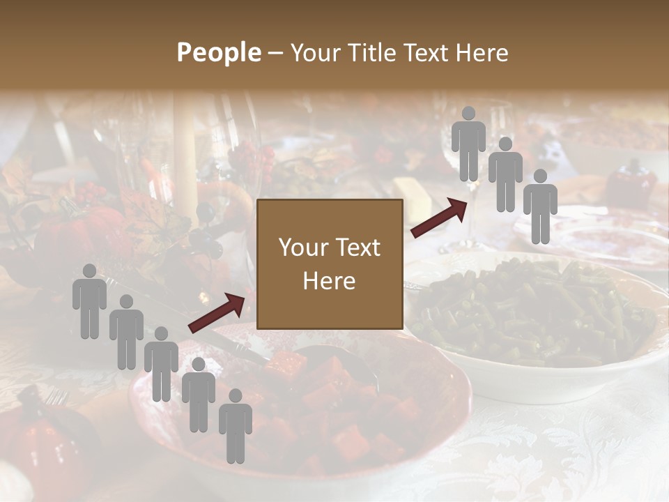 Thanksgiving Holiday Dinner Table PowerPoint Template