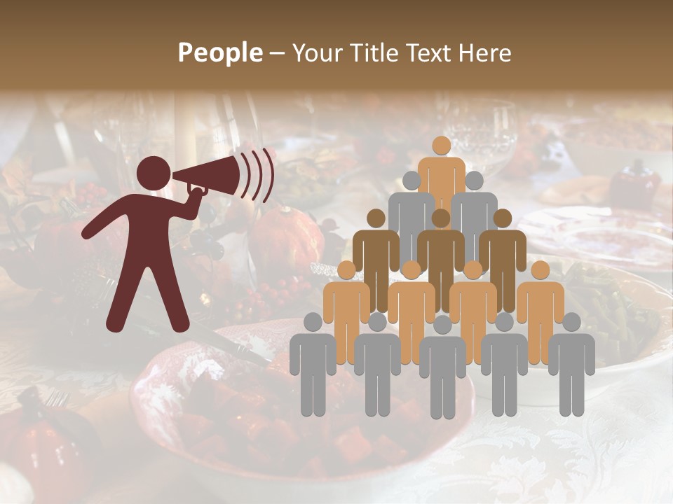 Thanksgiving Holiday Dinner Table PowerPoint Template