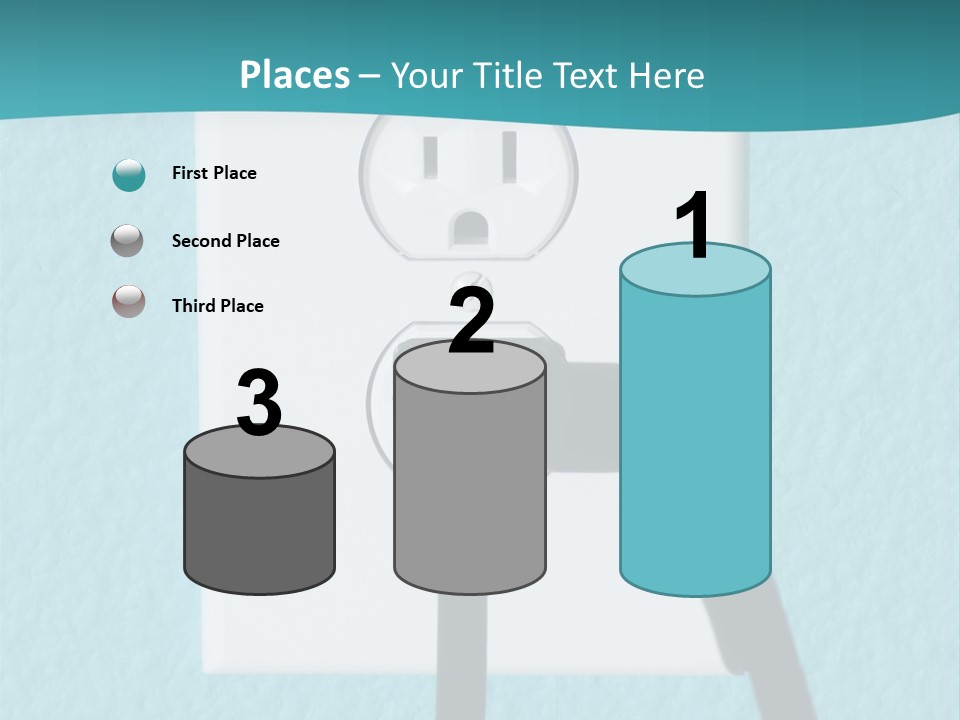 A Clean Image Of A 110 Volt Wall Power Outlet Against A Freshly Painted Wall. Perfect Image For Any Abstract Energy Promotion Use Or To Make Inferences For Home Design Or Appliance Use. PowerPoint Template