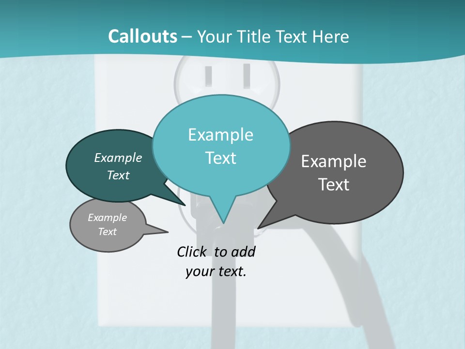 A Clean Image Of A 110 Volt Wall Power Outlet Against A Freshly Painted Wall. Perfect Image For Any Abstract Energy Promotion Use Or To Make Inferences For Home Design Or Appliance Use. PowerPoint Template