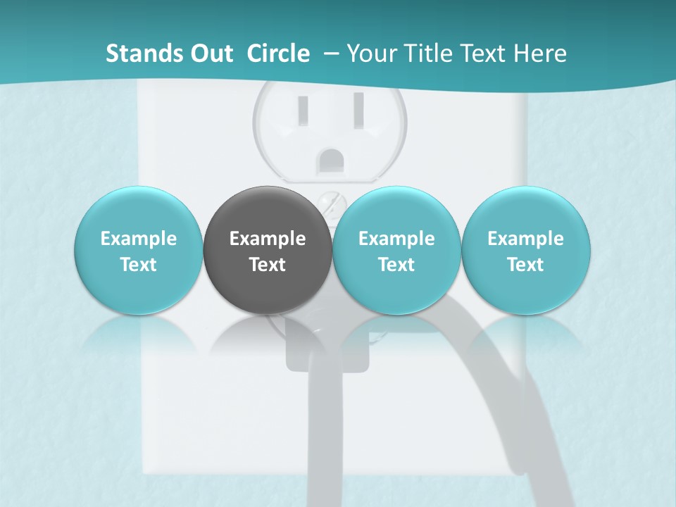 A Clean Image Of A 110 Volt Wall Power Outlet Against A Freshly Painted Wall. Perfect Image For Any Abstract Energy Promotion Use Or To Make Inferences For Home Design Or Appliance Use. PowerPoint Template