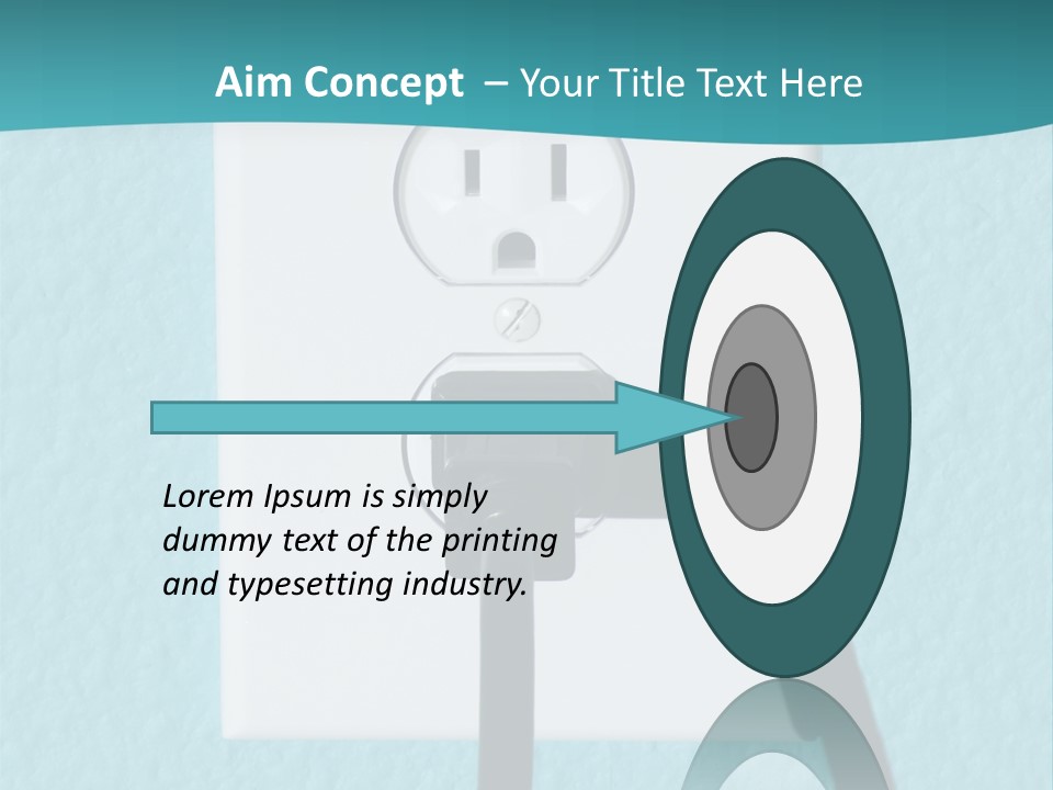 A Clean Image Of A 110 Volt Wall Power Outlet Against A Freshly Painted Wall. Perfect Image For Any Abstract Energy Promotion Use Or To Make Inferences For Home Design Or Appliance Use. PowerPoint Template