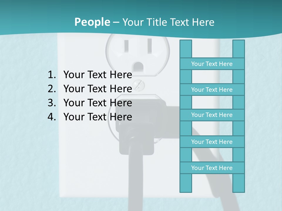 A Clean Image Of A 110 Volt Wall Power Outlet Against A Freshly Painted Wall. Perfect Image For Any Abstract Energy Promotion Use Or To Make Inferences For Home Design Or Appliance Use. PowerPoint Template