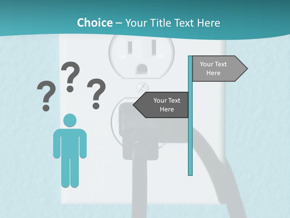 A Clean Image Of A 110 Volt Wall Power Outlet Against A Freshly Painted Wall. Perfect Image For Any Abstract Energy Promotion Use Or To Make Inferences For Home Design Or Appliance Use. PowerPoint Template