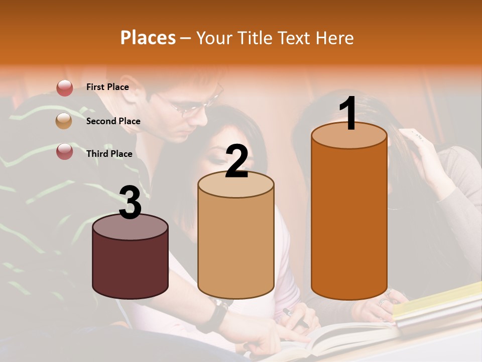 Pink Ribbon And Female Figures On White Background PowerPoint Template