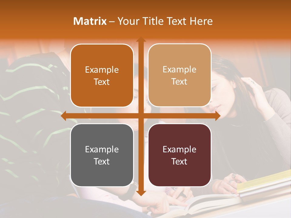 Pink Ribbon And Female Figures On White Background PowerPoint Template