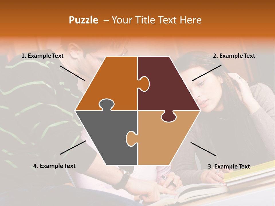 Pink Ribbon And Female Figures On White Background PowerPoint Template