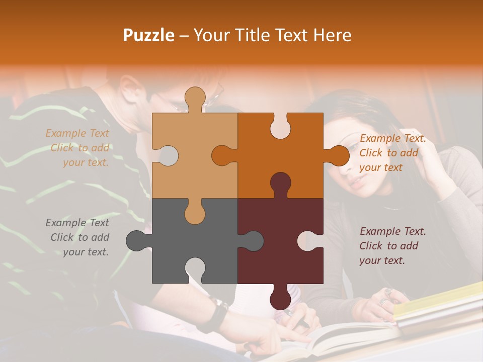 Pink Ribbon And Female Figures On White Background PowerPoint Template