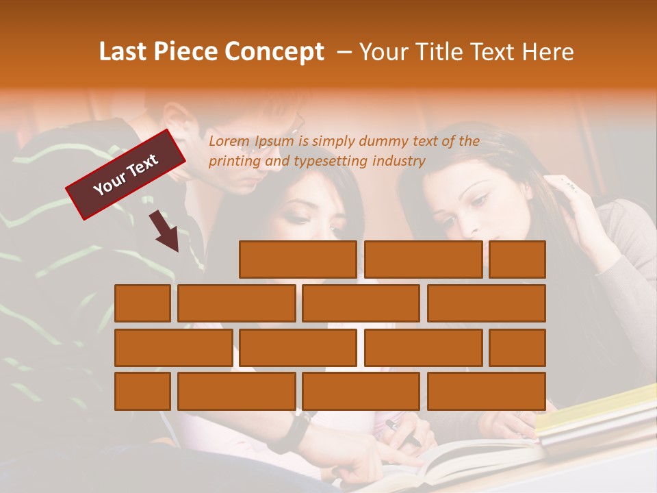 Pink Ribbon And Female Figures On White Background PowerPoint Template