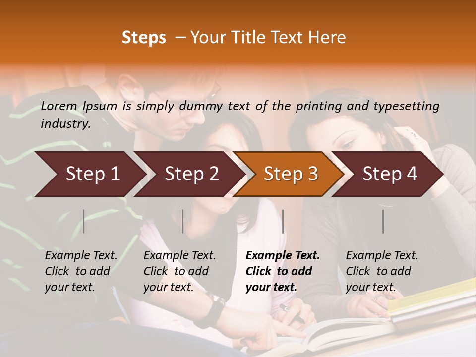 Pink Ribbon And Female Figures On White Background PowerPoint Template