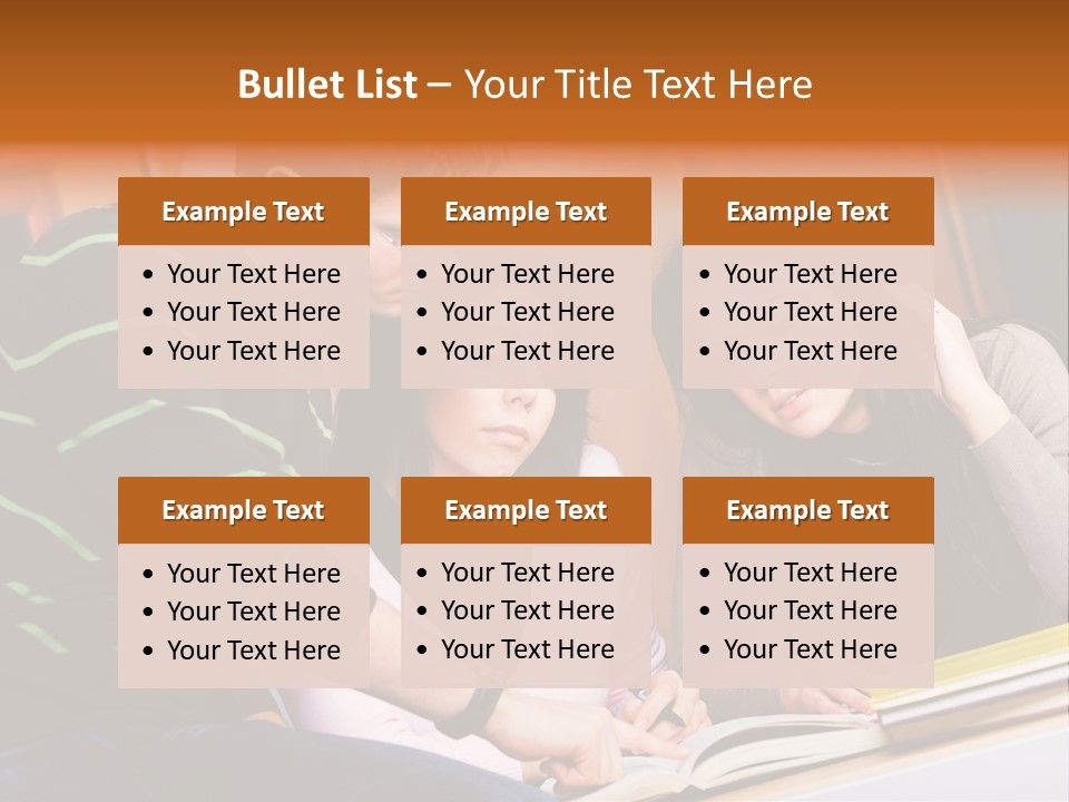 Pink Ribbon And Female Figures On White Background PowerPoint Template