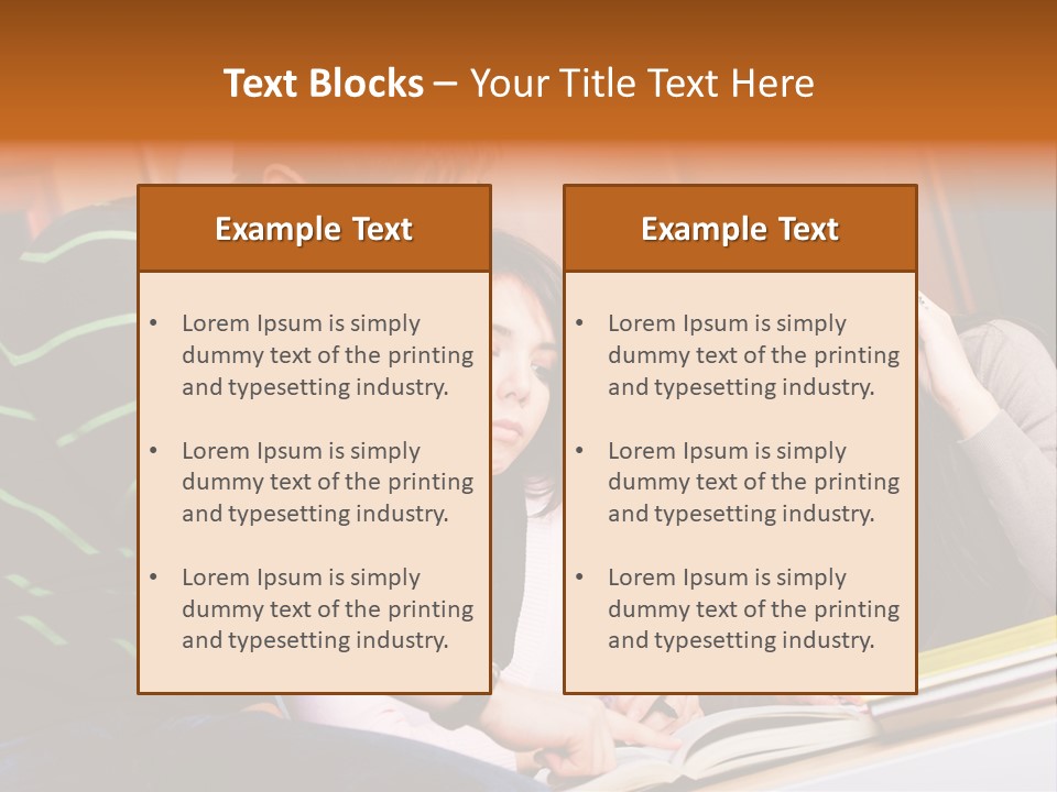 Pink Ribbon And Female Figures On White Background PowerPoint Template