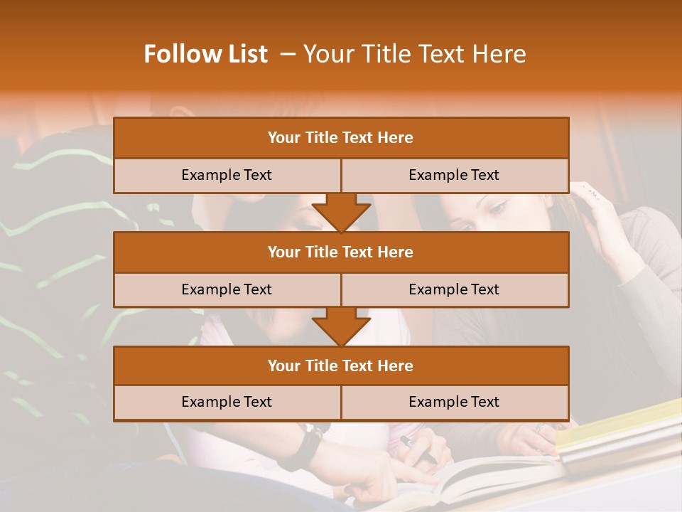 Pink Ribbon And Female Figures On White Background PowerPoint Template