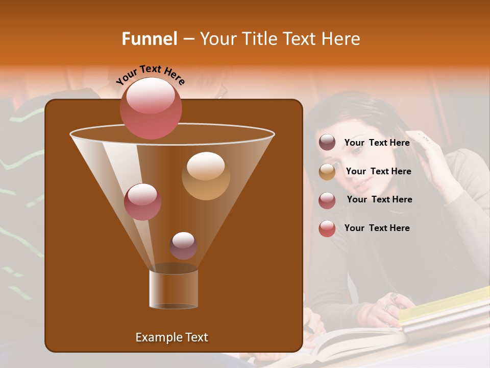 Pink Ribbon And Female Figures On White Background PowerPoint Template