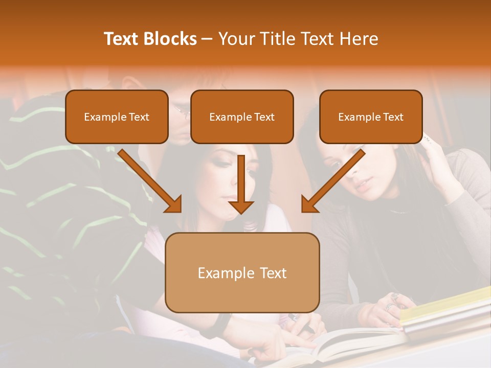 Pink Ribbon And Female Figures On White Background PowerPoint Template