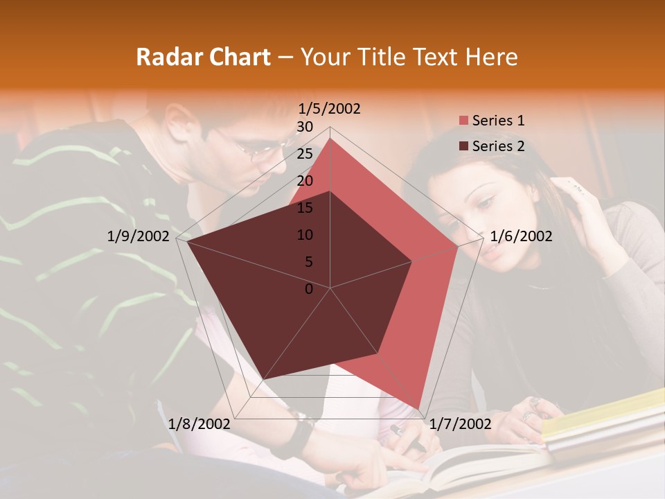 Pink Ribbon And Female Figures On White Background PowerPoint Template