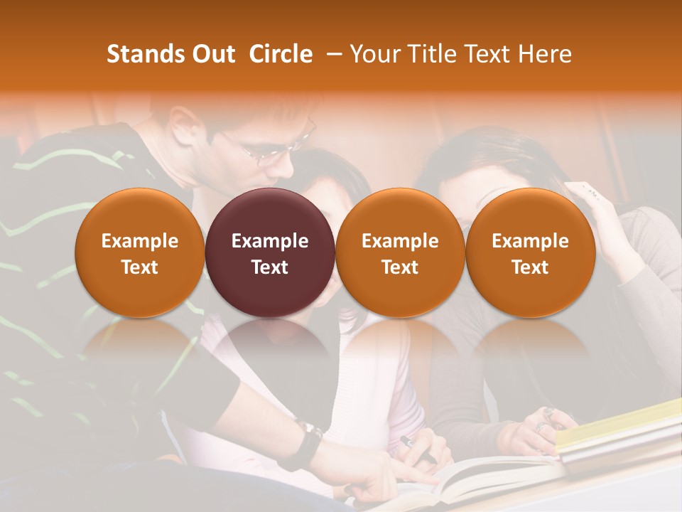 Pink Ribbon And Female Figures On White Background PowerPoint Template