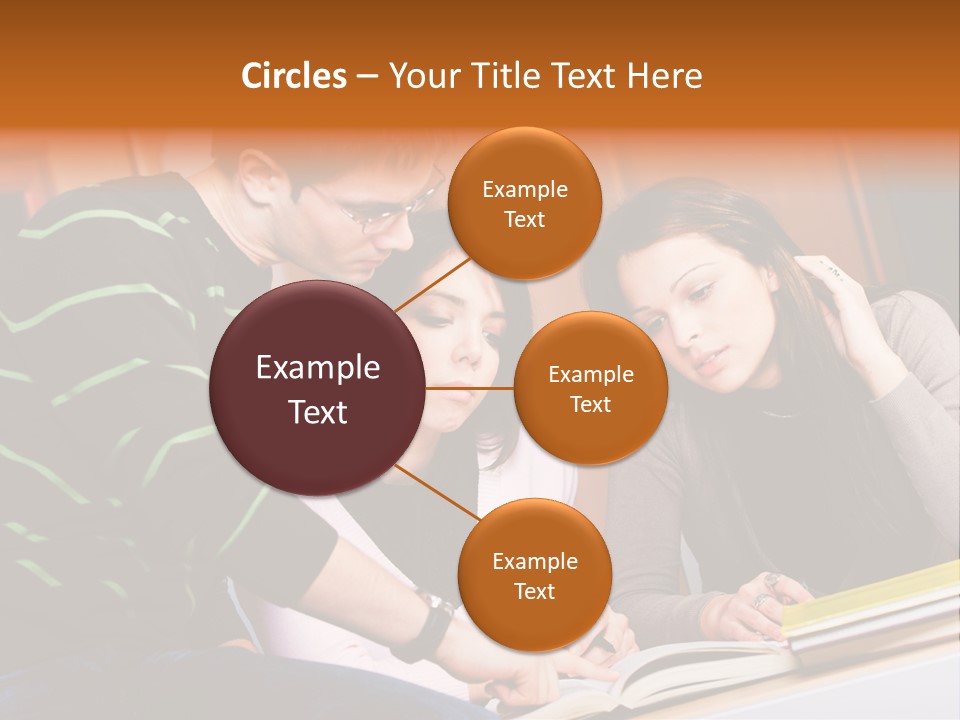 Pink Ribbon And Female Figures On White Background PowerPoint Template